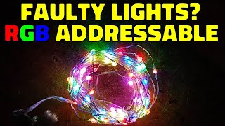 Exploring a faulty set of addressable resin blob LEDs  with schematic [upl. by Arraik]