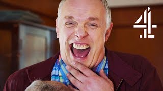 Greg Davies Loses It Over Potatoes  Man Down Bloopers [upl. by Easlehc]