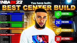 BEST CENTER BUILD ON NBA 2K22 CURRENT GEN MOST OVERPOWERED BUILD ON NBA 2K22 CURRENT GEN [upl. by Maye]