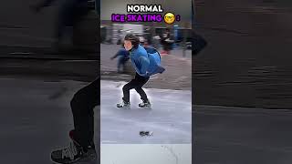 Normal ice skating vs Menace ice skating trollface edit troll [upl. by Hopfinger456]