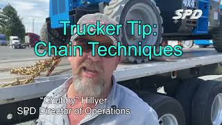 Trucker Tips Flatbed Chain Techniques [upl. by Artim]