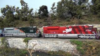 MTH SD70ACe Union Pacific Heritage Fleet Spine Train Full Run HD [upl. by Annaig259]