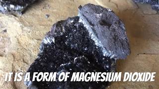 Pyrolusite Geode Halve  Mineral Rock Collectible  Video Review Store for Knowledge [upl. by Emsmus]