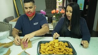 100 CHICKEN NUGGET CHALLENGE Gone Wrong [upl. by Drazze]