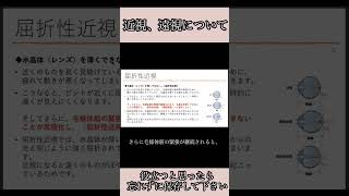 【近視 遠視の違い】近視、遠視の病態、屈折性近視について、毛様体筋、水晶体の関係 [upl. by Eitsrik]