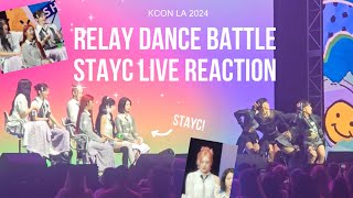 KCON LA 2024 AESPA ‘ARMAGEDDON’ LIVE PERFORMANCE BY ETHEREAL  STAYC REACTION  1ST PLACE [upl. by Shina384]