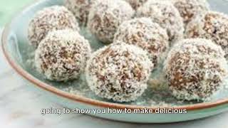 The 5Minute No Bake Gluten Free Coconut Almond Butter Chews Recipe [upl. by Annel572]