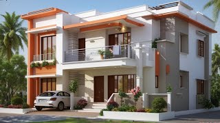 Two Storey Modern House Design 2024 [upl. by Jehu]