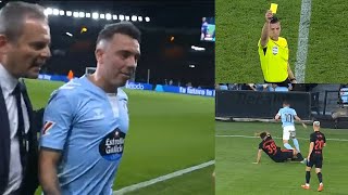 Iago Aspas reaction after referee ignored Gerard Martín red card vs Celta Vigo vs Barcelona [upl. by Emiline569]