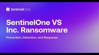 SentinelOne Demo SentinelOne VS Inc Ransomware  Detection and Mitigation [upl. by Tillfourd]