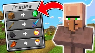 Minecraft But Villagers Trade OVERPOWERED Items [upl. by Iover451]