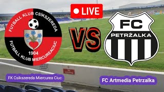 FK Csikszereda Miercurea Ciuc VS FC Artmedia Petrzalka Football Score Live streaming [upl. by Glick309]