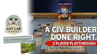 Millenia Board Game  Civilization Builder  Gameplay  Preview [upl. by Savadove]