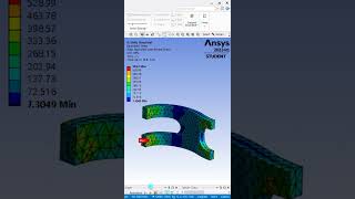 ANSYS SHORTS 척추 디스크에 들어가는 Spinal Spacer Implant를 이용한 형상기억합금SMA 해석 shorts SMA ANSYS [upl. by Hax]