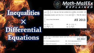 How to solve Differential Inequations  MathMaJEEx Explained  Mathemagix JEE [upl. by Asiel138]