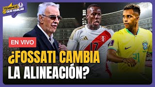 🔴 PERÚ vs BRASIL LA PREVIA Posible ALINEACIÓN y ANÁLISIS de un partido CLAVE  EN VIVO [upl. by Spindell]