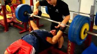 HC Bench Press  150 kg x 9 [upl. by Callas]