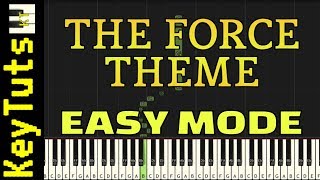 Learn to Play The Force Theme from Star Wars  Easy Mode [upl. by Adnoluy]