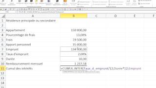 EXCEL FONCTION FINANCIERE et GESTIONNAIRE DE SCENARIOS [upl. by Enaitsirk795]