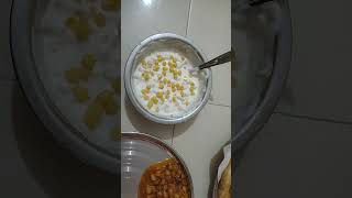 Chole bhatureBundi Raita enjoy [upl. by Concordia]