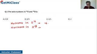 Ratio nucleons KCET 11th Chemistry Structure of Atoms [upl. by Hasty]