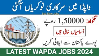 WAPDA Jobs 2024  New Jobs 2024 in Pakistan Today Government Jobs 2024  Sub New Jobs [upl. by Niak]