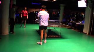 Timo Boll vs Kevin Wang at Spin NYC game 2 [upl. by Nocam]