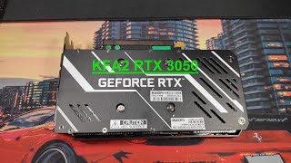 KFA2 GEFORCE RTX 3050 X BLACK распаковка и обзор [upl. by Lacey]