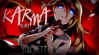 Nightcore ↬ Karma lyrics [upl. by Ario460]