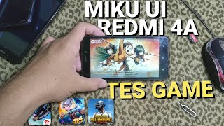 Tes Game Di Redmi 4A Rom Miku UI Android 13  Super kawaii Rom [upl. by Nnyre]