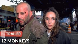 12 Monkeys 1995 Trailer  Bruce Willis  Madeleine Stowe [upl. by Kempe]