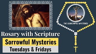 Rosary with Scripture  Sorrowful Mysteries Tuesdays amp Fridays Scriptural Rosary  Virtual Rosary [upl. by Wallis]