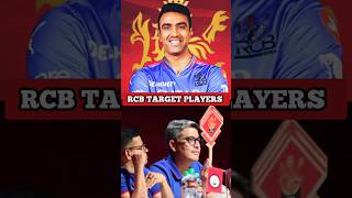 RCB Target Players in Mega Auction🤯  Ashwin X Bhuvi😈💯🔥youtubeshorts ipl2025 rcb megaauction [upl. by Celtic]