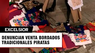 Denuncian venta bordados tradicionales piratas en zona turística de Oaxaca [upl. by Bernhard]