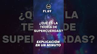 ¿Qué es la teoría de supercuerdas [upl. by Yerocal]