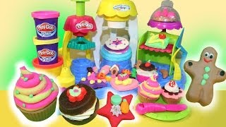 PLAY DOH ★ Frosting Fun Bakery Playset ★ Sweet Shoppe PlayDoh PLUSHasbro MsDisneyReviews [upl. by Yetta]