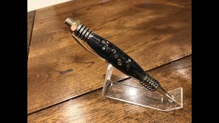 WOODTURNING A PEN USING GUMNUTS [upl. by Ariuqahs773]