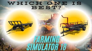 DPW180 vs T127 Which is Best for Collecting Bales in Farming Simulator 18 [upl. by Yeniar]