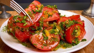 Die leckerste TomatenVorspeise aller Zeiten 🍅 Zaubersalat – einfach und schnell [upl. by Orland]