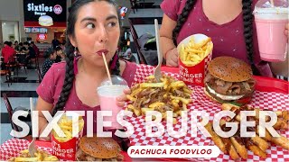 SIXTIES BURGER 🍔🍟 A la parrilla en Pachuca [upl. by Bertasi]