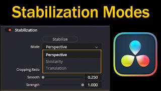 Stabilization Modes Explanation amp Comparison in DaVinci Resolve [upl. by Skyla]