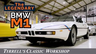 BMW M1  the Munich Masterpiece with a little help from Lamborghini  Tyrrells Classic Workshop [upl. by Nnanerak]