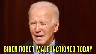 Biden’s Batteries COMPLETELY Drained today ROBOT PRESIDENT BIDEN MALFUNCTIONS [upl. by Aennyl]