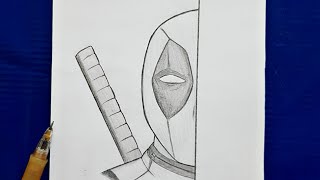 how to draw Deadpool  Deadpool step by step  easy tutorial [upl. by Asseneg129]