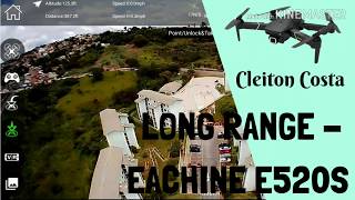 LONG RANGE DRONE EACHINE E520S BOM E BARATO PARA INICIANTES WIFI 5G CÂMERA 1080P PARECE DJI MAVIC [upl. by Tiphani850]