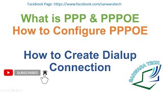 What is PPP PPPOE Protocol amp How to configure PPPOE amp Dialup connection [upl. by Neeneg]