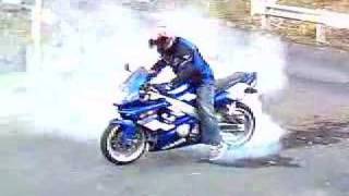 Yamaha YZF600R Thundercat Burnout [upl. by Vial288]