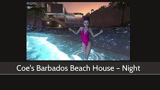 Avakin Life  Barbados Beach House  Night [upl. by Fabian222]