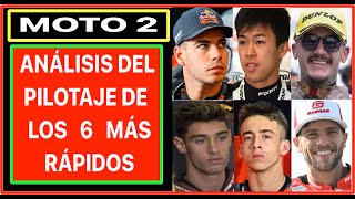 Análisis de Alonso Lopez al Pilotaje de los mejores Pilotos de Moto2 [upl. by Airetal]