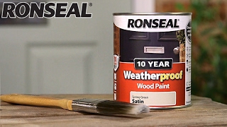 Ronseal 10 Year Weatherproof Exterior Wood Paint [upl. by Kotta679]